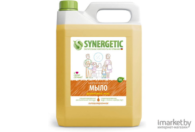 Жидкое мыло Synergetic Фруктовый микс 5л (9801110003)