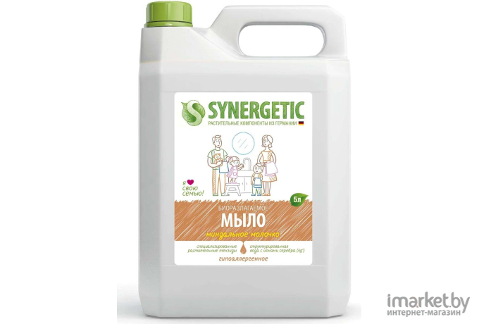 Жидкое мыло Synergetic Миндальное молочко 5л (9801110005)