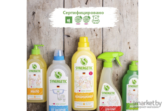 Средство для чистки сантехники Synergetic 1л (9801030024)