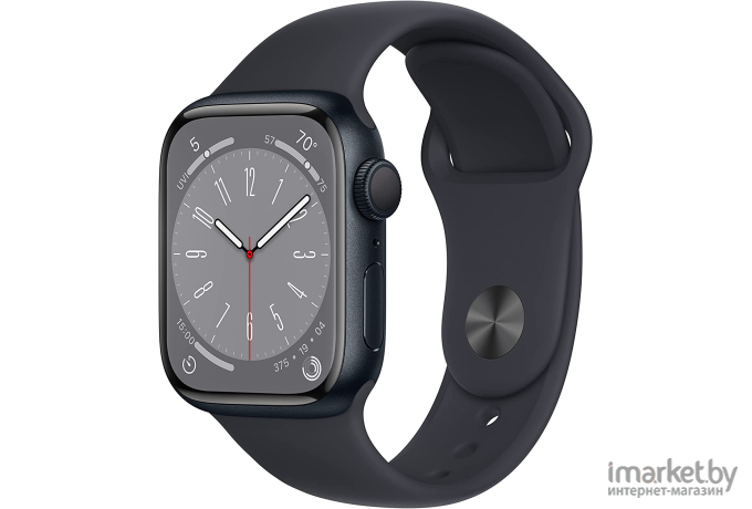 Смарт-часы Apple Watch S8 41mm GPS Midnight w/ Mid Sband S/M A2770 (MNU73LL/A)