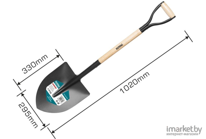 Лопата штыковая остроконечная Total THTHW0103