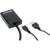 Переходник Gembird VGA(m) to HDMI(f) +3.5 audio A-VGA-HDMI-01 0,15м