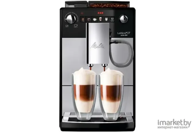 Кофемашина Melitta F 300 Latticia OT silver черный/серебристый (22457)