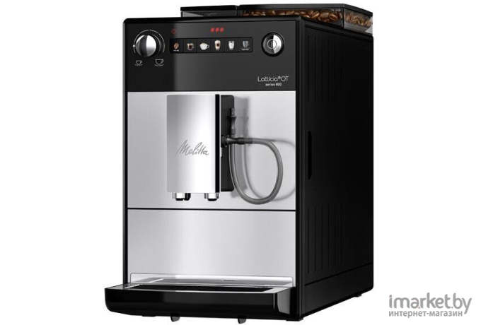 Кофемашина Melitta F 300 Latticia OT silver черный/серебристый (22457)