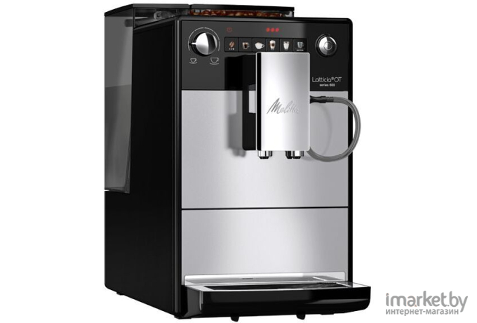 Кофемашина Melitta F 300 Latticia OT silver черный/серебристый (22457)