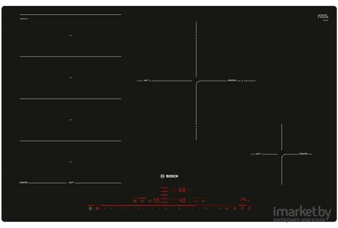 Варочная поверхность Bosch PXE801DC1E черный