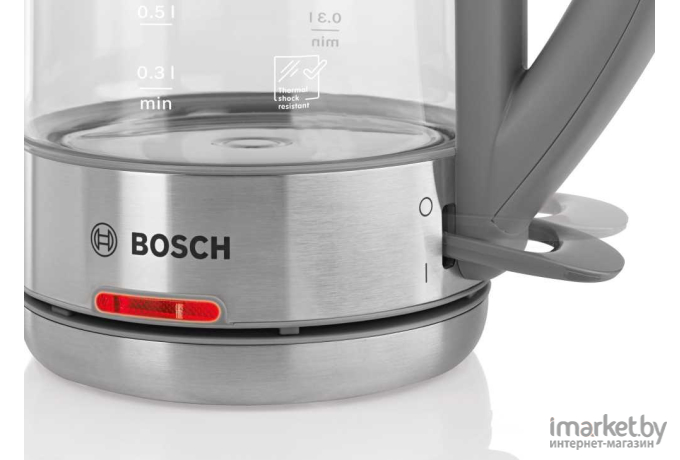 Чайник электрический Bosch TWK7090B нержавеющая сталь