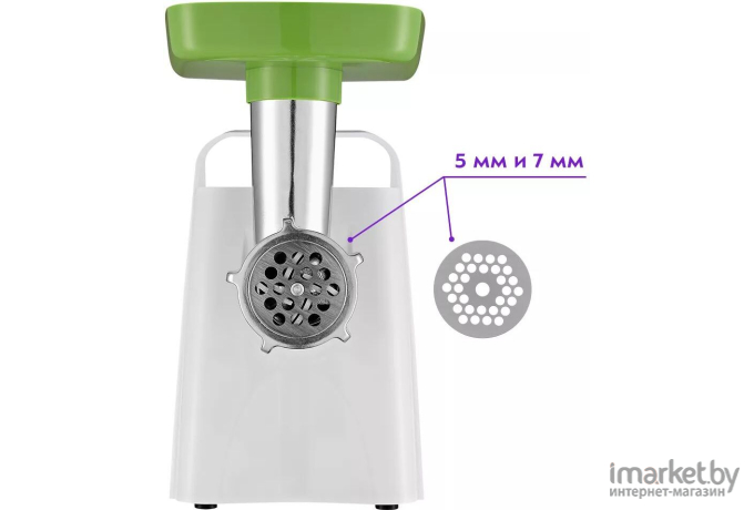 Мясорубка Kitfort КТ-2112-3 белый/зеленый
