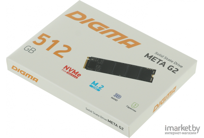 Жесткий диск Digma SSD PCI-E 4.0 x4 512Gb DGSM4512GG23T