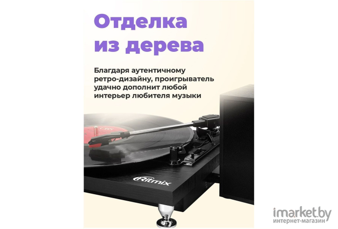 Виниловый проигрыватель Ritmix LP-240 Black