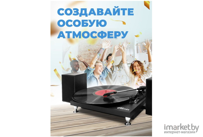 Виниловый проигрыватель Ritmix LP-240 Black