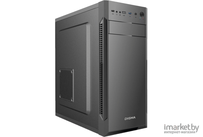 Корпус Digma DC-ATX201-U3 черный без БП ATX