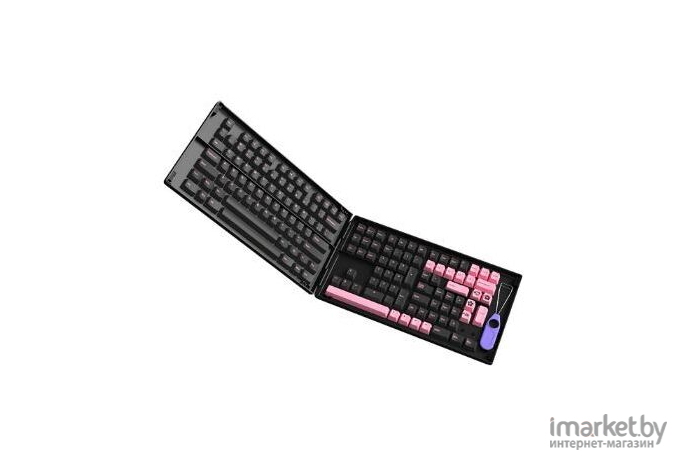 Набор кейкапов Akko Black Pink Cherry Profile keycaps 229 шт