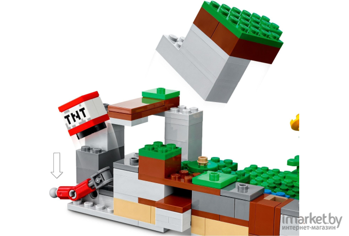 Игры и игрушки Конструктор Lego Minecraft Кроличье ранчо (21181)