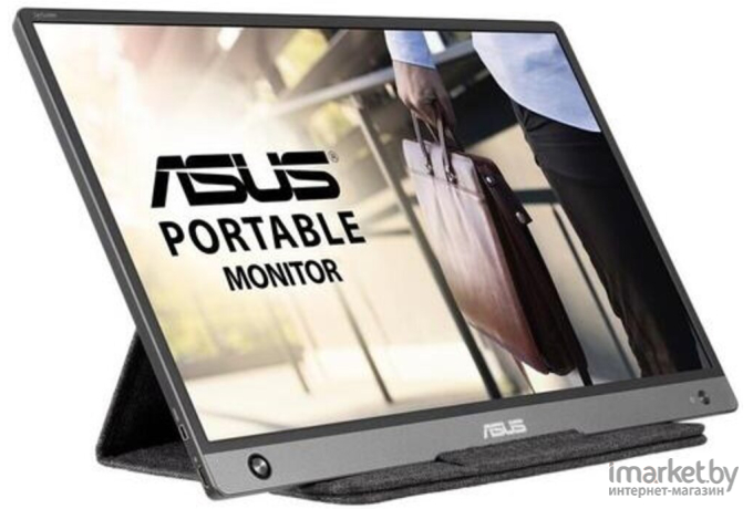 Монитор Asus Portable MB16AH темно-серый (90LM04T0-B02170)