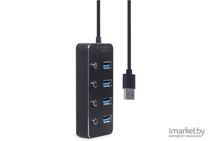 USB-хаб Gembird 4 порта USB 3.1 (UHB-U3P4P-01)