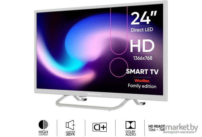 Телевизор Top Device TDTV24BS02H_WE