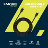Кабель CANYON USB-C - USB-C Black (CNS-USBC12B)