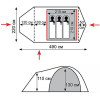 Палатка Tramp Cave 3 V2 зеленый