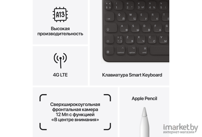 Планшет Apple iPad 2021 A2604 A13 Bionic серый космос (MK473FD/A)