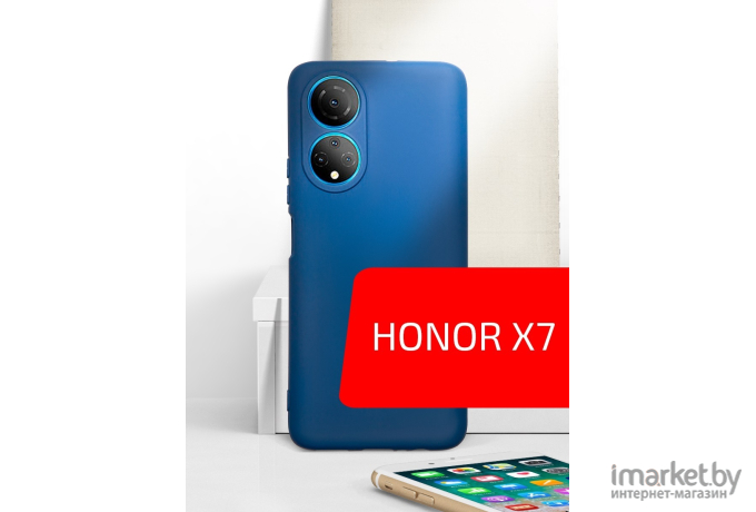 Чехол для телефона Akami Jam для Honor X7 синий (29450)