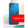 Чехол для телефона Akami Jam для Honor X8 синий (29462)