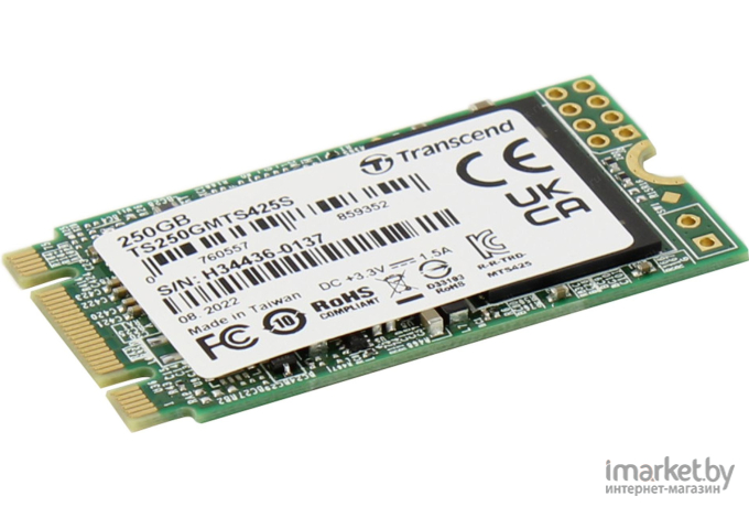 Твердотельный накопитель Transcend SSD M.2 250Gb MTS425 (TS250GMTS425S)