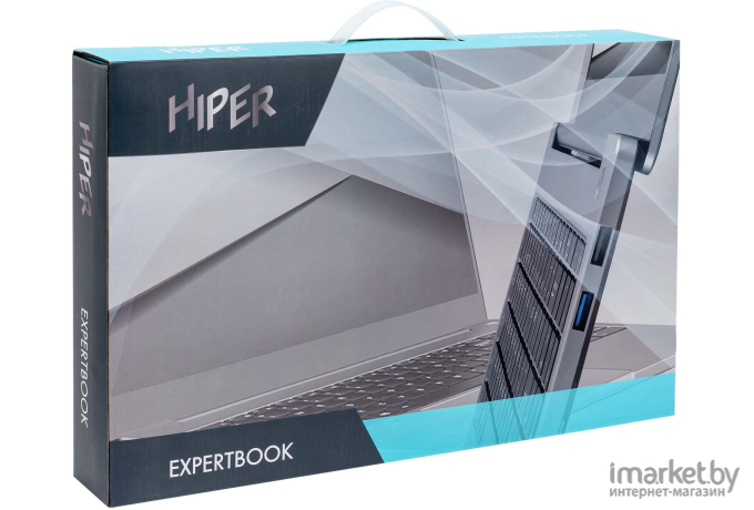 Ноутбук Hiper EXPERTBOOK MTL1577 Ryzen 5 5600U серый (BQ3LVDDQ)