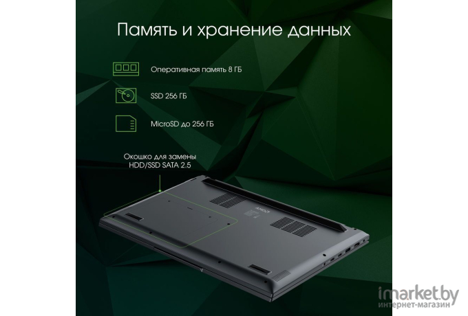 Ноутбук Digma Pro Fortis M Core i3 10110U серый (DN15P3-8CXF01)