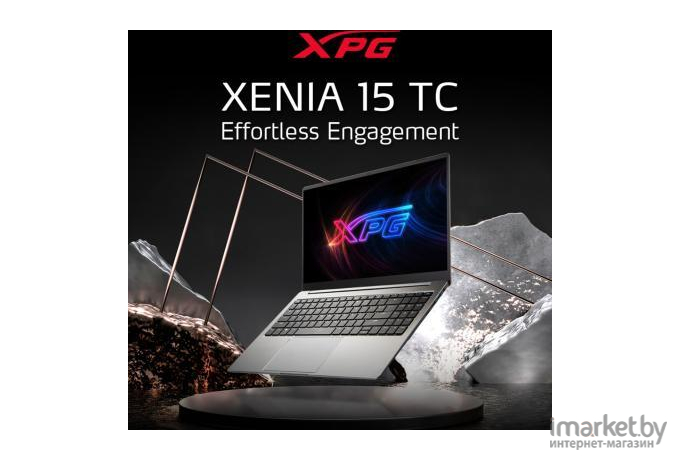 Ноутбук Adata XPG Xenia 15TC Core i7 1165G7 серебристый (XENIATC15I7G11GXEL9-GYCRU)
