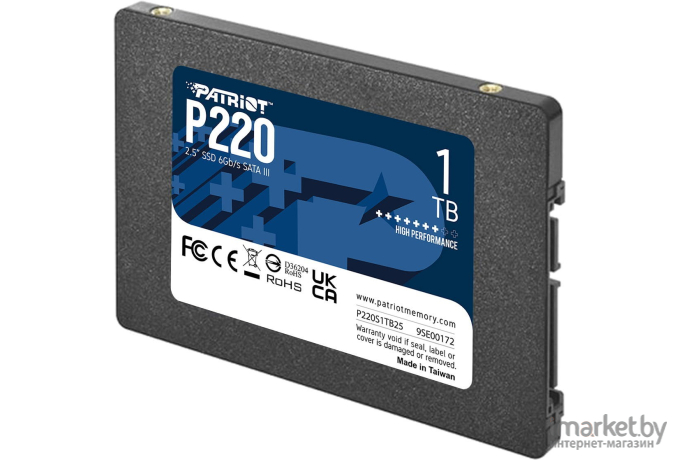 Жесткий диск (накопитель) SSD Patriot SATA III 1Tb P220S1TB25