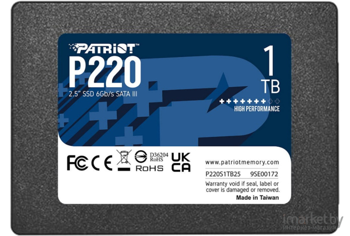 Жесткий диск (накопитель) SSD Patriot SATA III 1Tb P220S1TB25