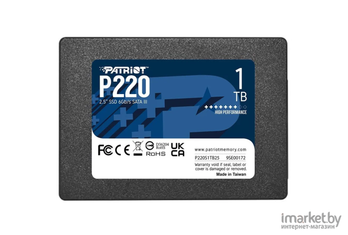 Жесткий диск (накопитель) SSD Patriot SATA III 1Tb P220S1TB25