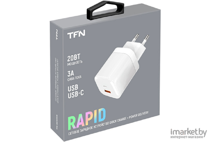 Сетевое зарядное устройство TFN A+C PD 20W белый (TFN-WCRPD15)