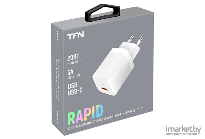 Сетевое зарядное устройство TFN A+C PD 20W белый (TFN-WCRPD15)