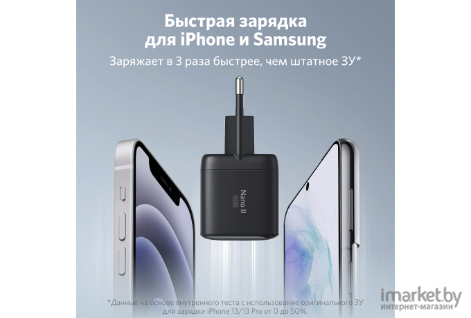 Сетевое зарядное устройство Anker PowerPort Nano II GaN 45W A2664 (ANK-A2664G11-BK)