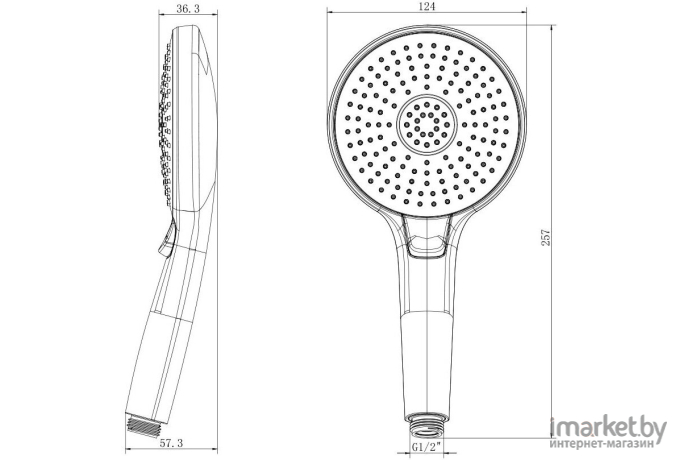 Лейка душевая Lemark LM8117C