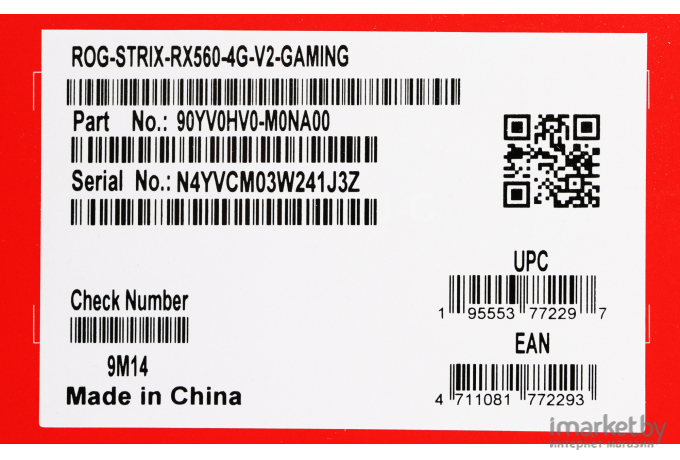 Видеокарта Asus PCI-E ROG-STRIX-RX560-4G-V2-GAMING