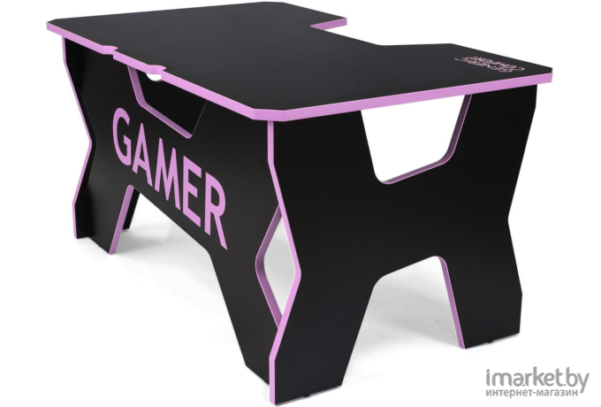 Компьютерный стол Generic Comfort Gamer2/DS/NP черный/фиолетовый