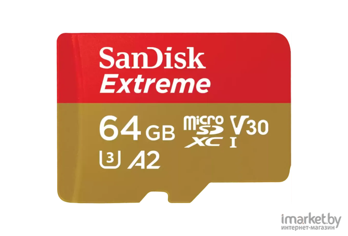 Карта памяти SanDisk microSDXC 64GB Ultra Class 10 (SDSQXAH-064G-GN6MN)
