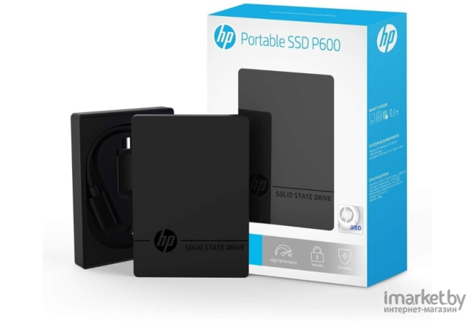 Жесткий диск (накопитель) HP SSD External 500GB P600 Series Black (3XJ07AA)