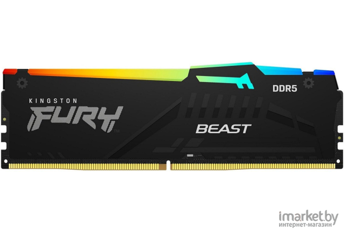Оперативная память Kingston Fury Beast RGB 2x8GB DDR5 5600Mhz (KF556C40BBAK2-16)
