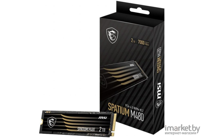 SSD-накопитель MSI Spatium M480 HS 2TB (S78-440Q100-P83)