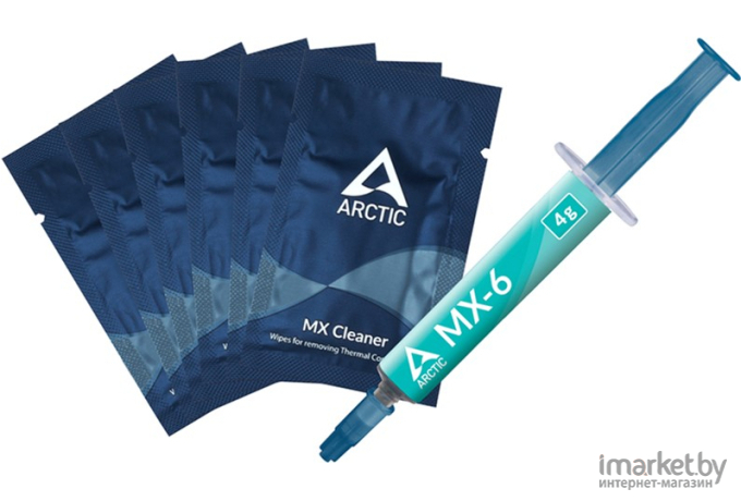Термопаста Arctic Cooling MX-6 4 г с 6 шт MX Cleaner (ACTCP00084A)