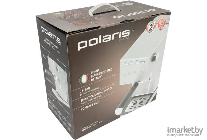 Кофеварка Polaris PCM 1542E Adore Crema нержавеющая сталь