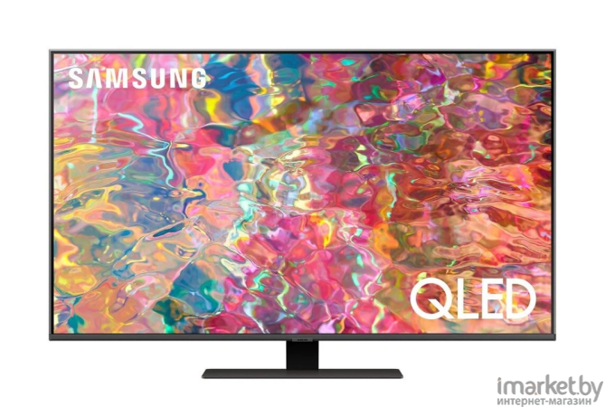 Телевизор Samsung QE75Q80BAUXCE серебристый