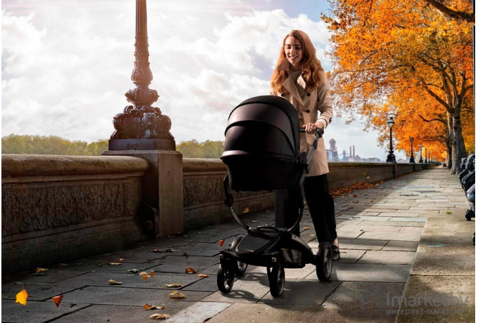 Прогулочный блок совместно с люлькой Mima Xari seat box London black 2 в 1