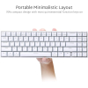 Клавиатура Royal Kludge RK71 White (USB/2.4 GHz/Bluetooth, RGB, Hot Swap, Red switch)