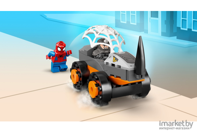 Конструктор Lego Marvel Spiderman Схватка Халка и Носорога на грузовиках (10782)