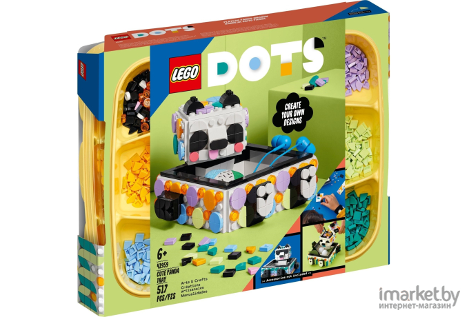 Конструктор Lego Dots Ящик Милая панда (41959)